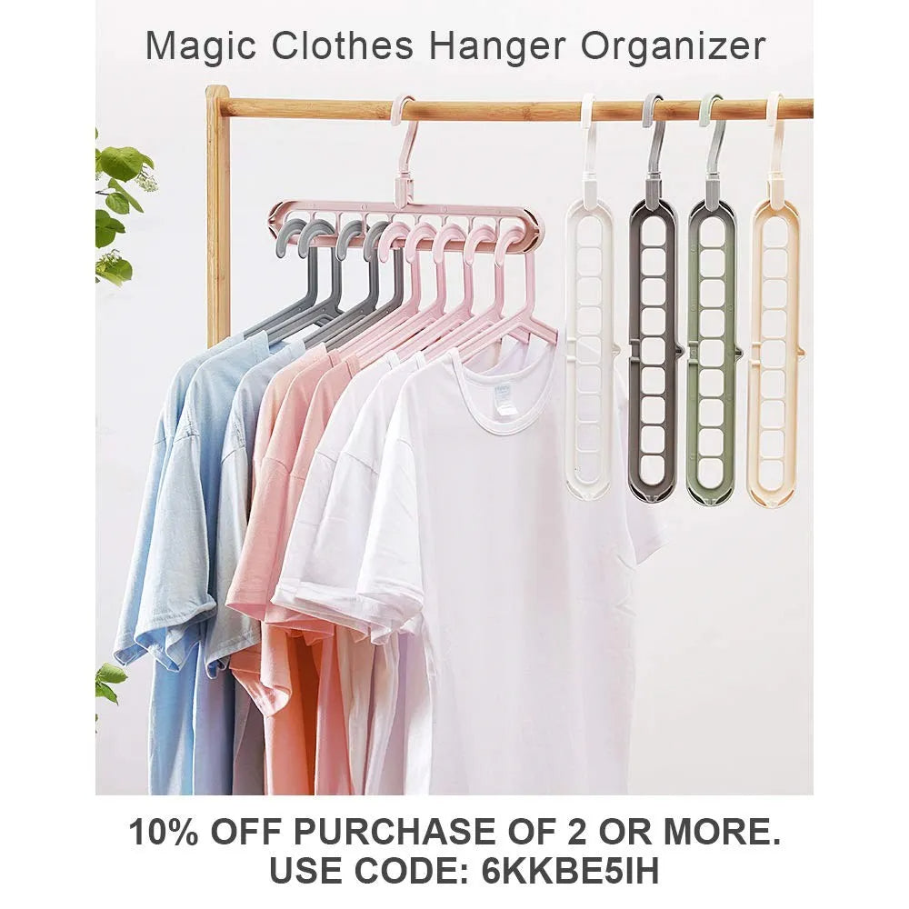 9-in-1 Smart Hanger – Space-Saving Closet Organizer