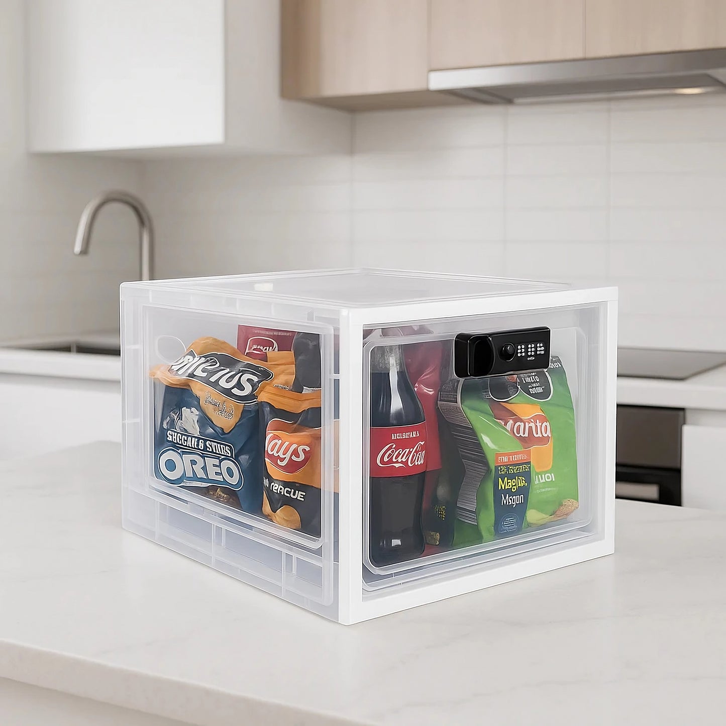 🔒 Lockable Storage Box – Protect Snacks, Essentials & Valuables