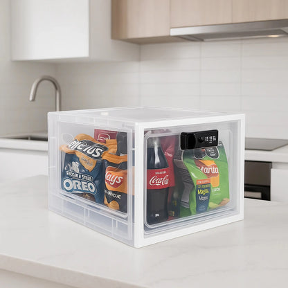 🔒 Lockable Storage Box – Protect Snacks, Essentials & Valuables