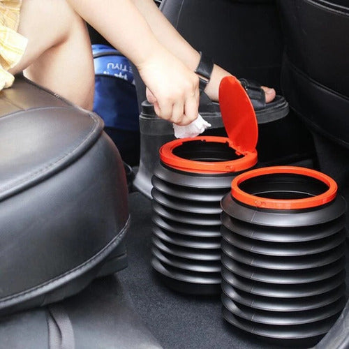 Car Trash Can 🗑️ – Foldable & Retractable for Clean & Organized Travel