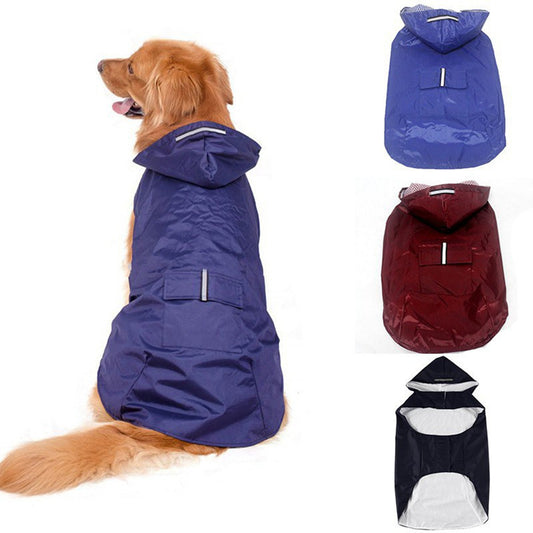 Dog Waterproof Raincoat 🌧️🐶 – Cute Hooded Jacket for All-Weather