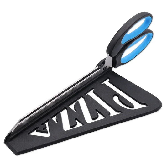 Pizza Scissors with Built-In Server Tray – Slice & Serve Without the Mess