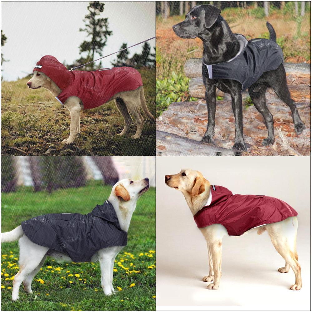 Dog Waterproof Raincoat 🌧️🐶 – Cute Hooded Jacket for All-Weather