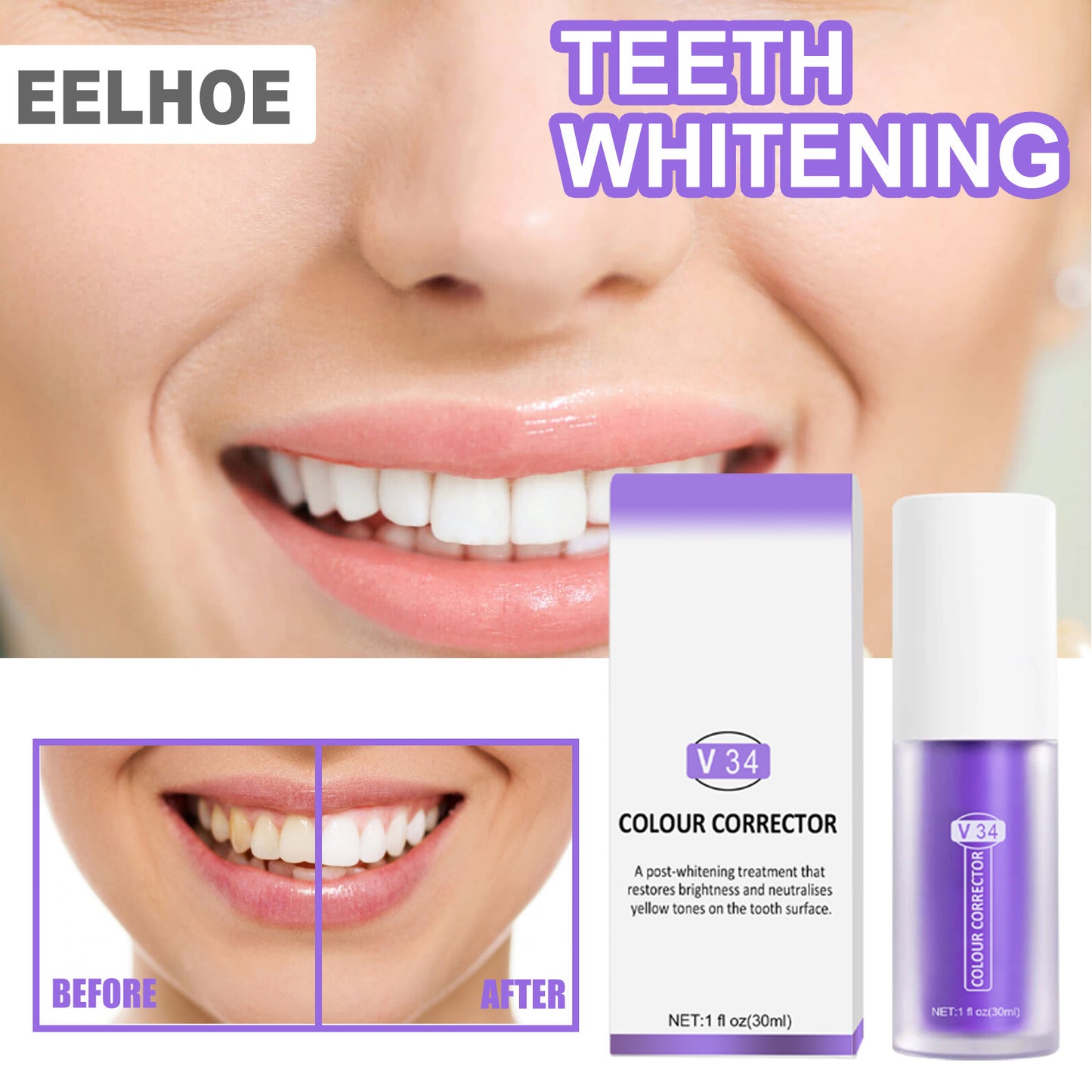 2x Whitening Toothpaste 😁 – Brighten & Remove Deep Stains