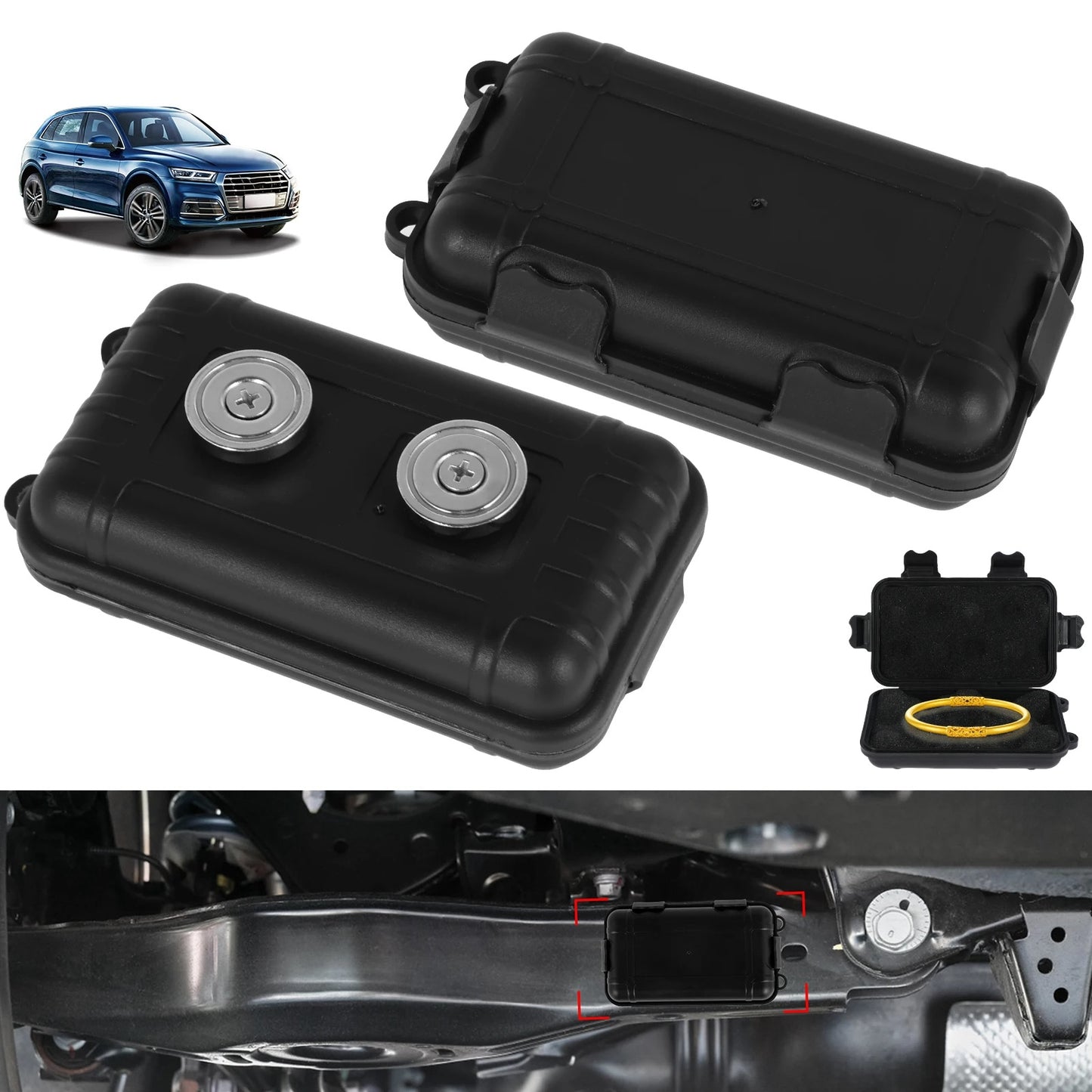 Magnetic Key Holder 🔒 – Under-Car Hidden Storage Box