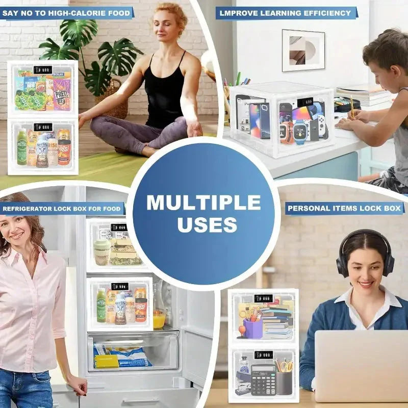 🔒 Lockable Storage Box – Protect Snacks, Essentials & Valuables