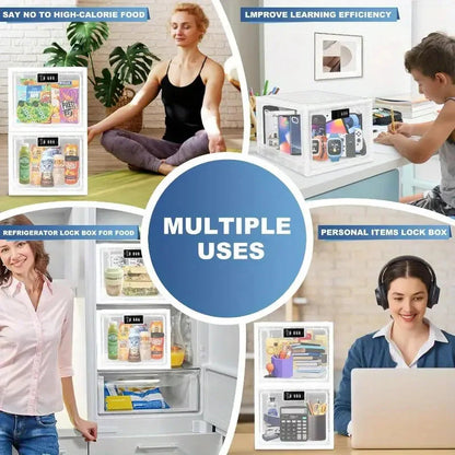 🔒 Lockable Storage Box – Protect Snacks, Essentials & Valuables