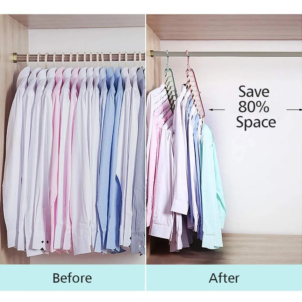 9-in-1 Smart Hanger – Space-Saving Closet Organizer