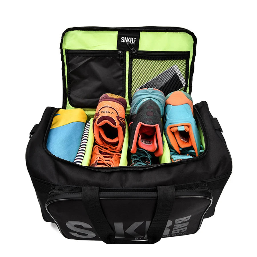 Athletes Sports Bag 🏋️‍♂️👟 – Ultimate Organizer for Gear & Sneakers