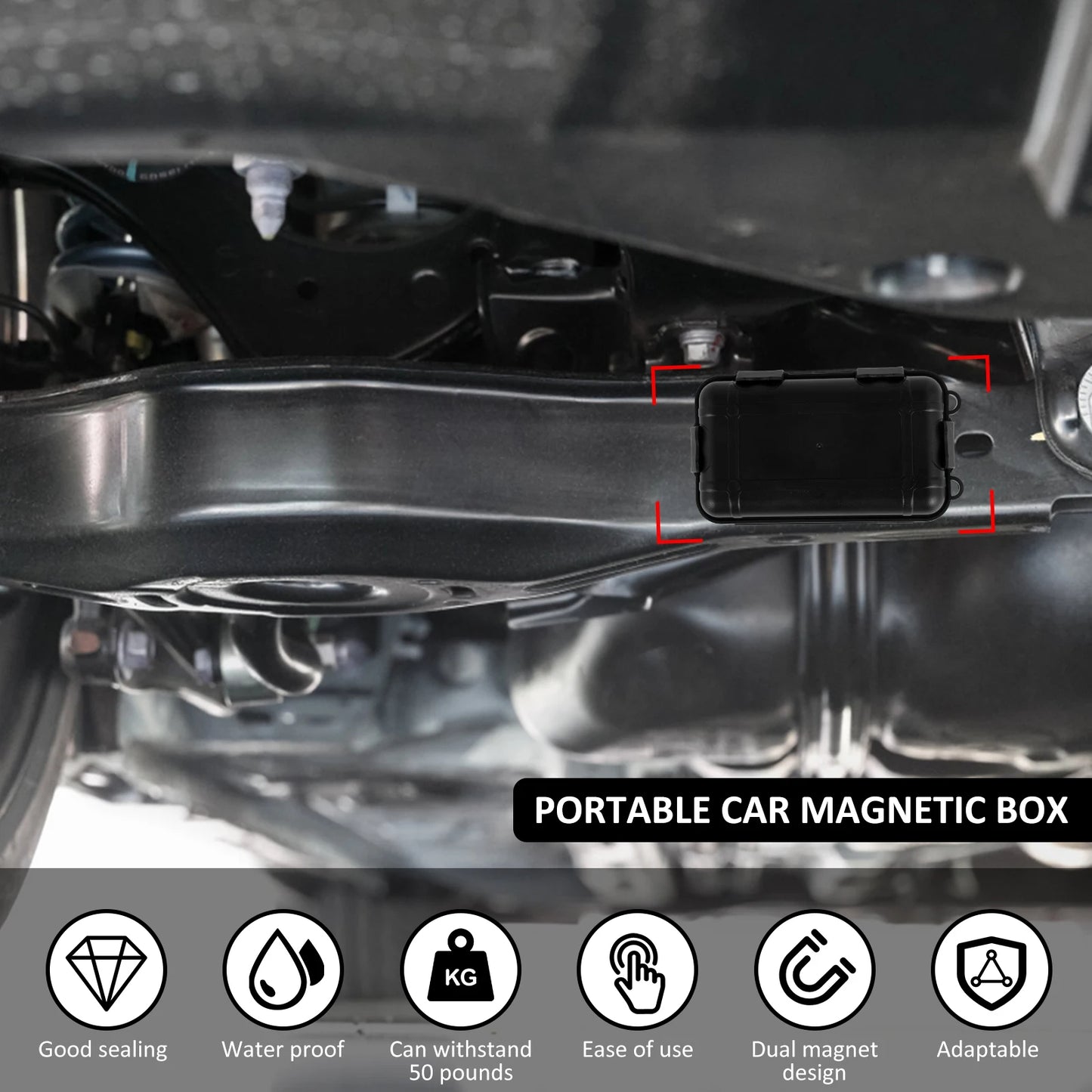 Magnetic Key Holder 🔒 – Under-Car Hidden Storage Box