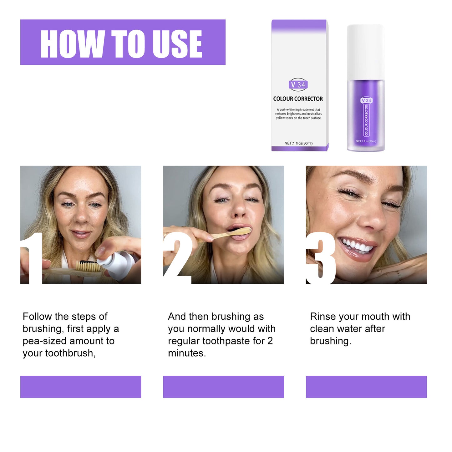2x Whitening Toothpaste 😁 – Brighten & Remove Deep Stains