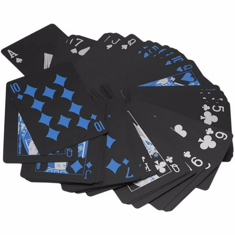 Black Playing Cards – Waterproof (54 Card Deck)
