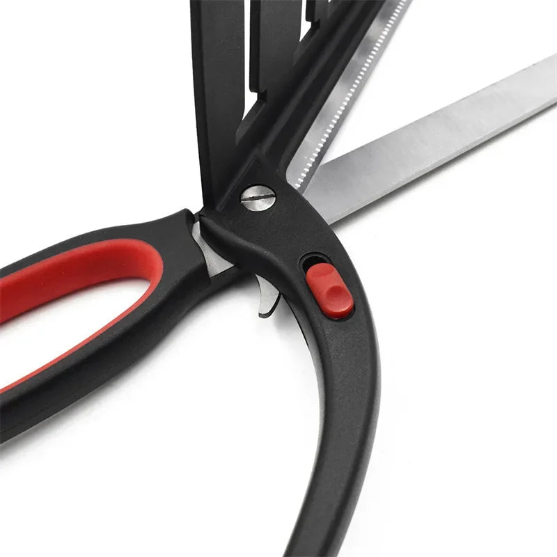 Pizza Scissors with Built-In Server Tray – Slice & Serve Without the Mess