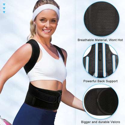 💪 Full Back & Core Posture Corrector – Premium Adjustable Support