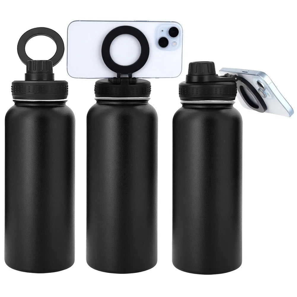 Insulated Water Bottle 💧 + Phone Mount 📱 – Perfect for Workouts