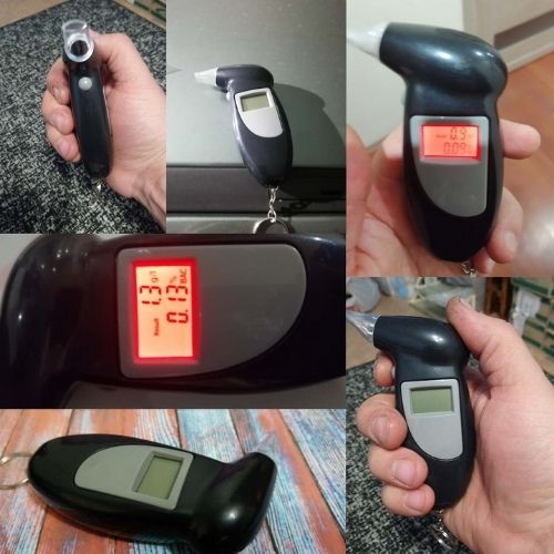 Portable Alcohol Tester 🍷🚫 – Breathalyzer for Safe Driving