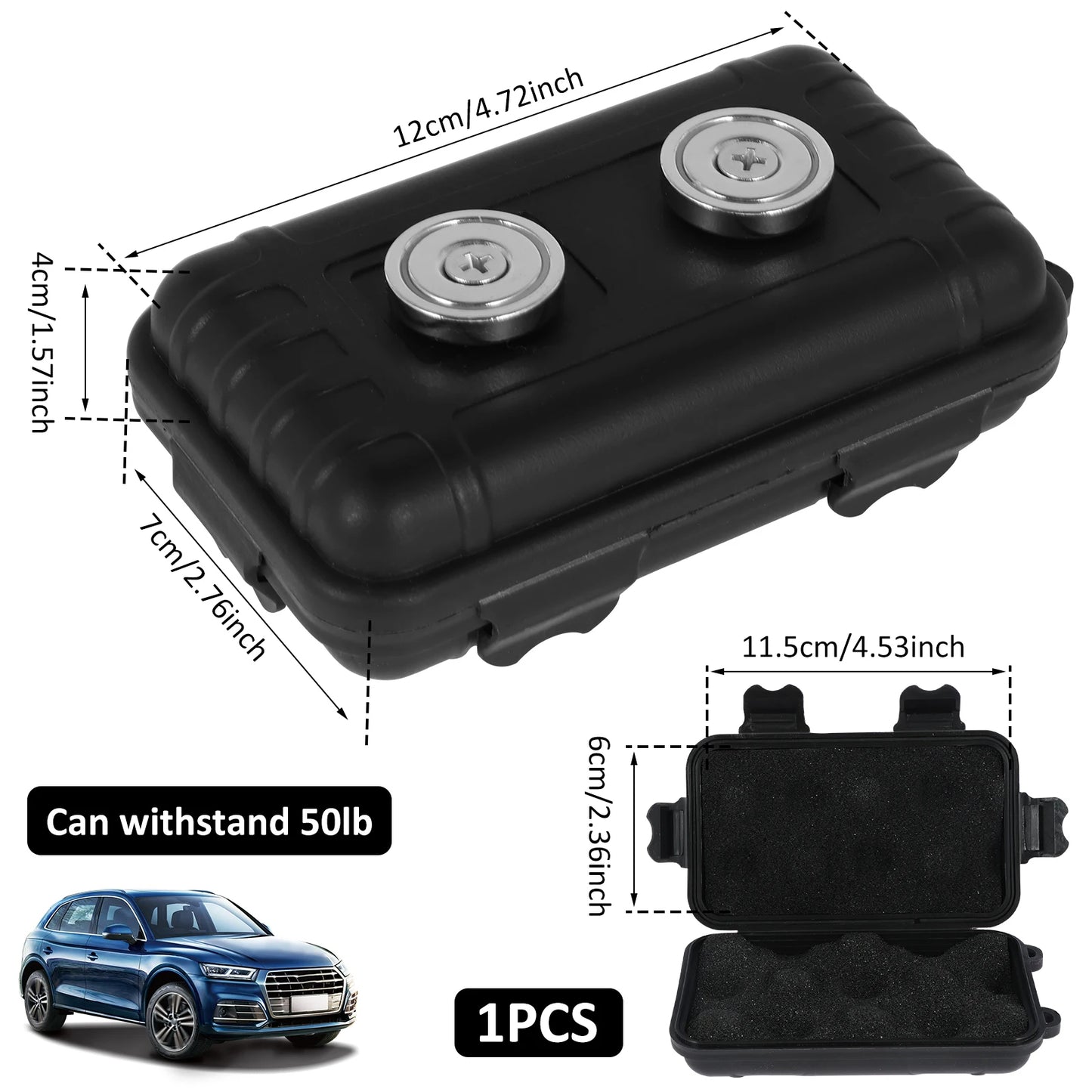 Magnetic Key Holder 🔒 – Under-Car Hidden Storage Box
