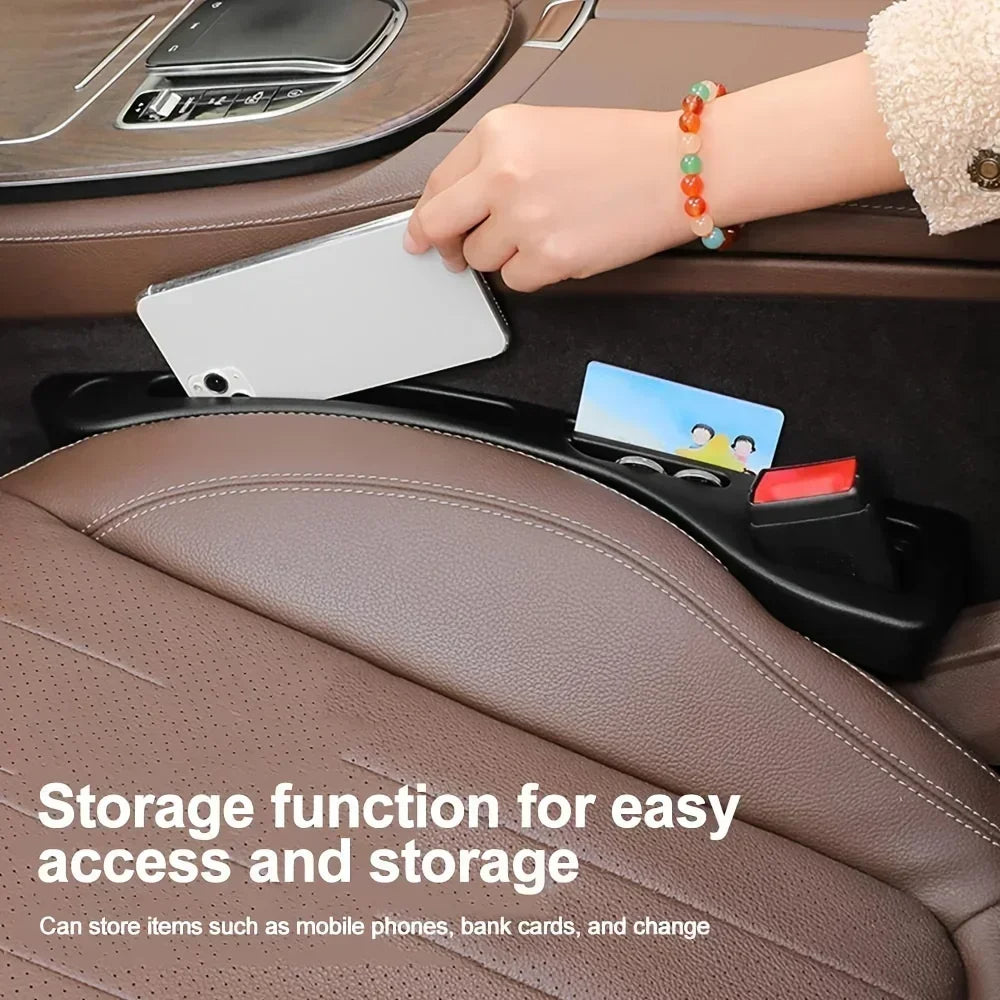 🚗 Stop Losing Phones & Keys! 2-Pack Car Seat Gap Filler Organizer