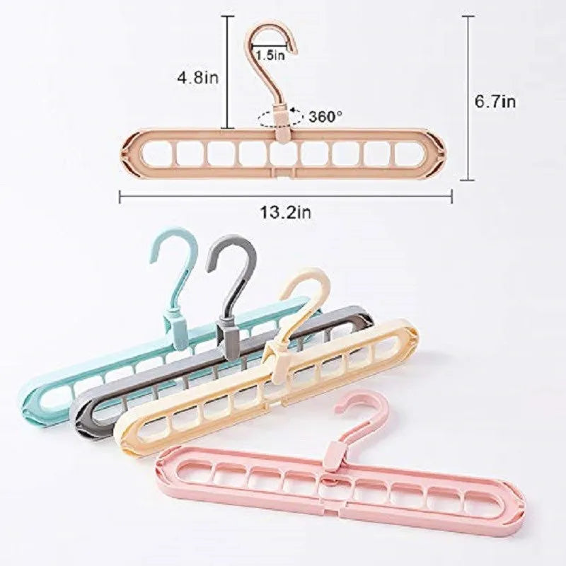 9-in-1 Smart Hanger – Space-Saving Closet Organizer