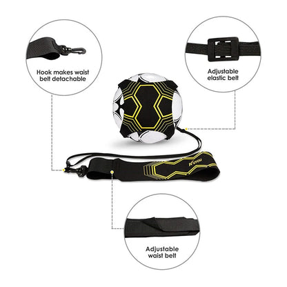 ⚽ Football Training Belt – Solo Soccer Trainer for Kids & Adults