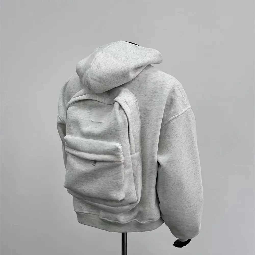 🎒 Hoodie with Built-In Backpack – Travel Smart & Stay Stylish