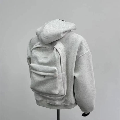 🎒 Hoodie with Built-In Backpack – Travel Smart & Stay Stylish