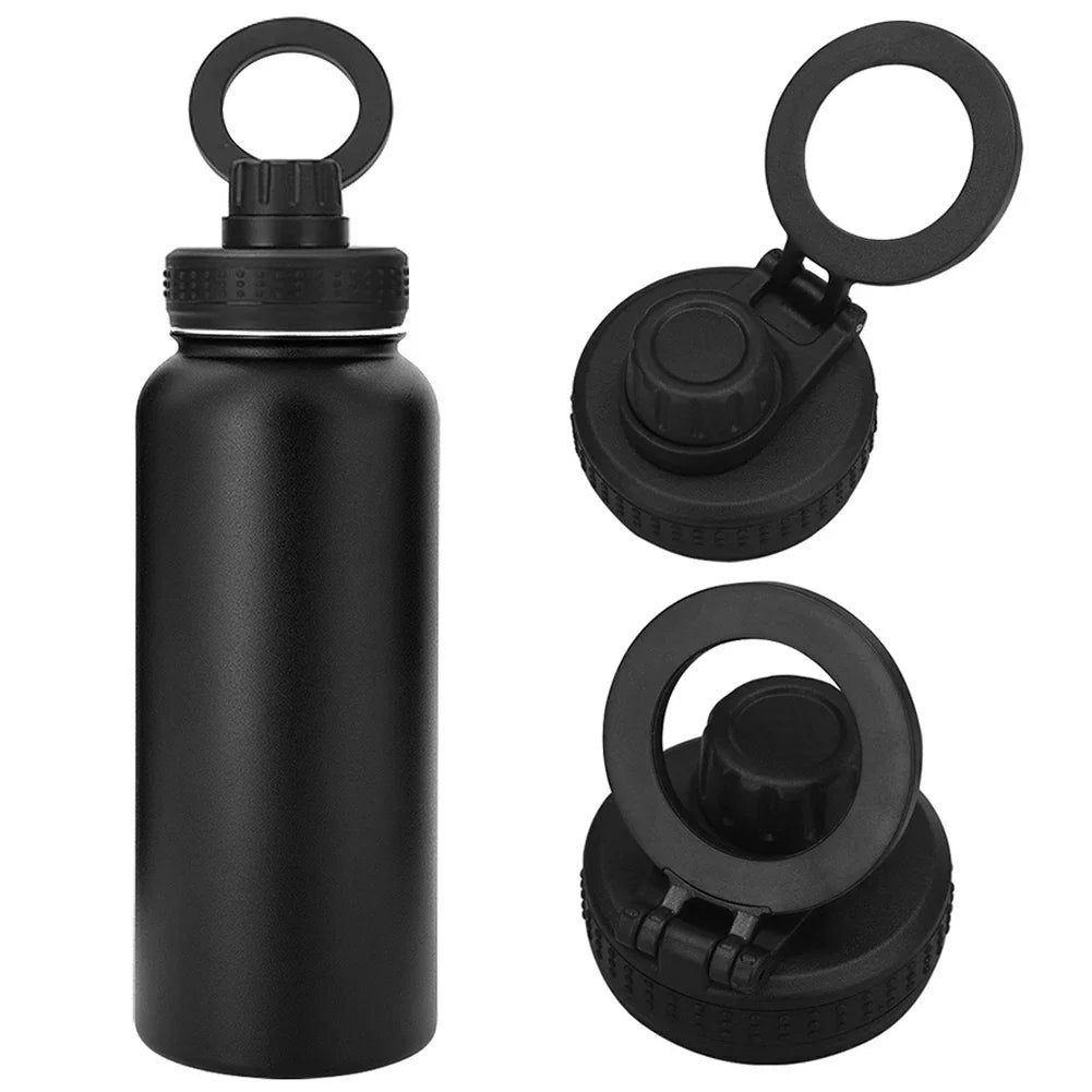 Insulated Water Bottle 💧 + Phone Mount 📱 – Perfect for Workouts